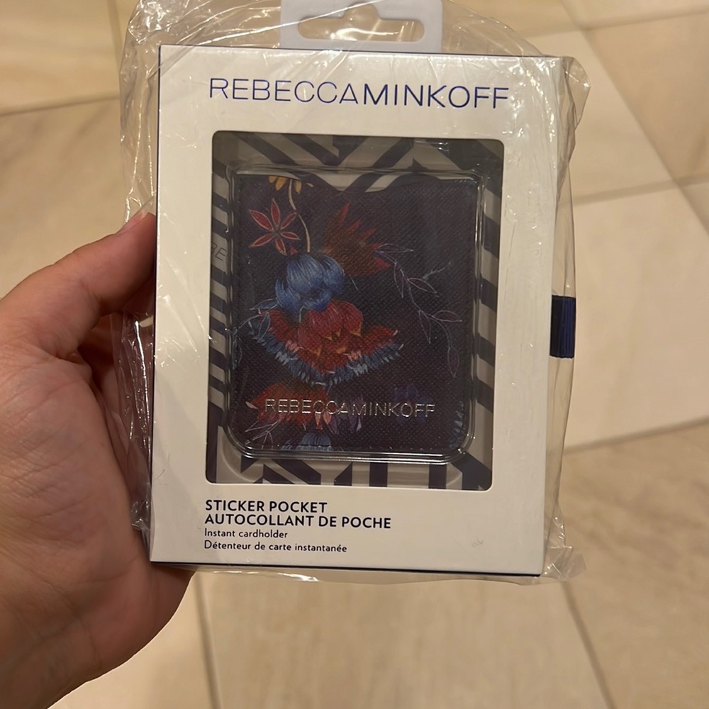 Rebecca Minkoff sticker pocket cardholder